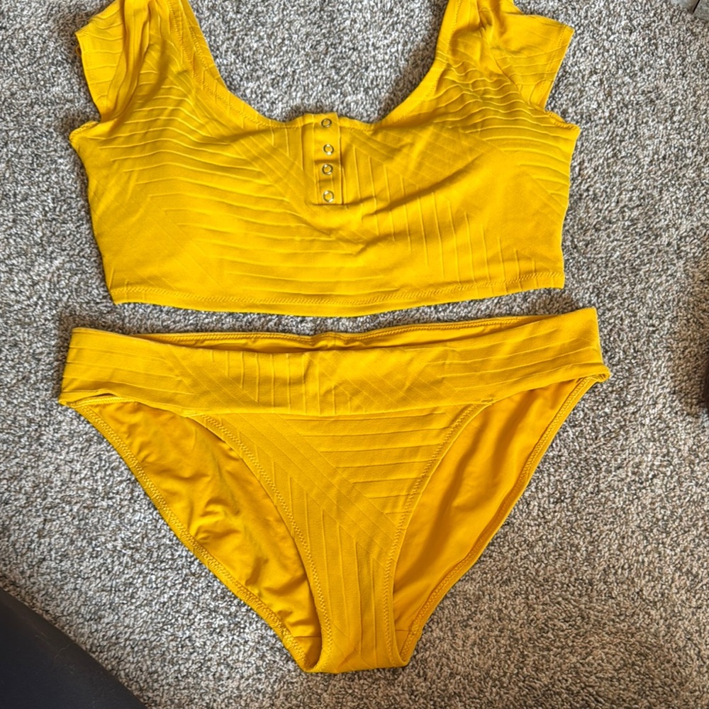 Yellow Two-Piece Swimsuit